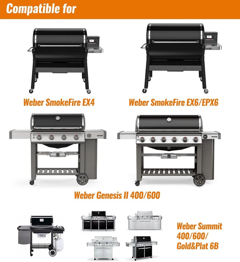 NUPICK 35 Pack Drip Pan Compatible for Weber SmokeFire EX4 / EX6 / EPX6, Genesis II 400/600, Summit 400/600 Series Grills, Fit for Weber 36” & 28” Griddle, 11.4" x 2.9" x 4.75" - Image 3